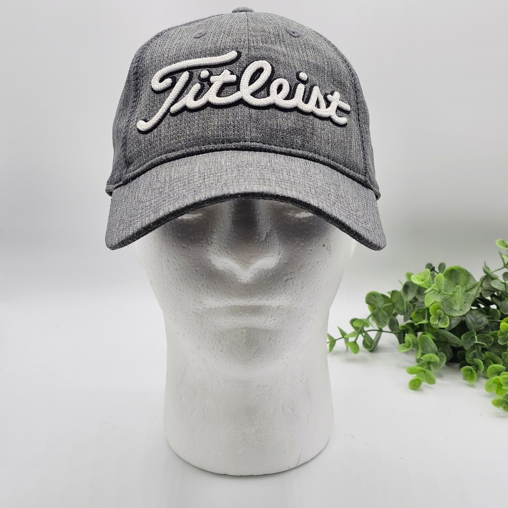 Titleist Golf Hat Men's Gray Adjustable Performance Cap Moisture Wicking‎